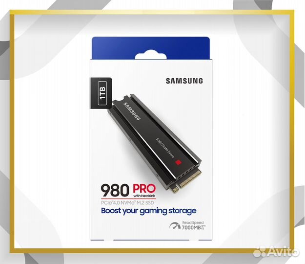 Samsung 980 Pro - 1TB с Радиатором(Heatsink)