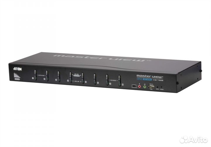 Переключатель-KVM 8 port USB DVI single link KVM switch