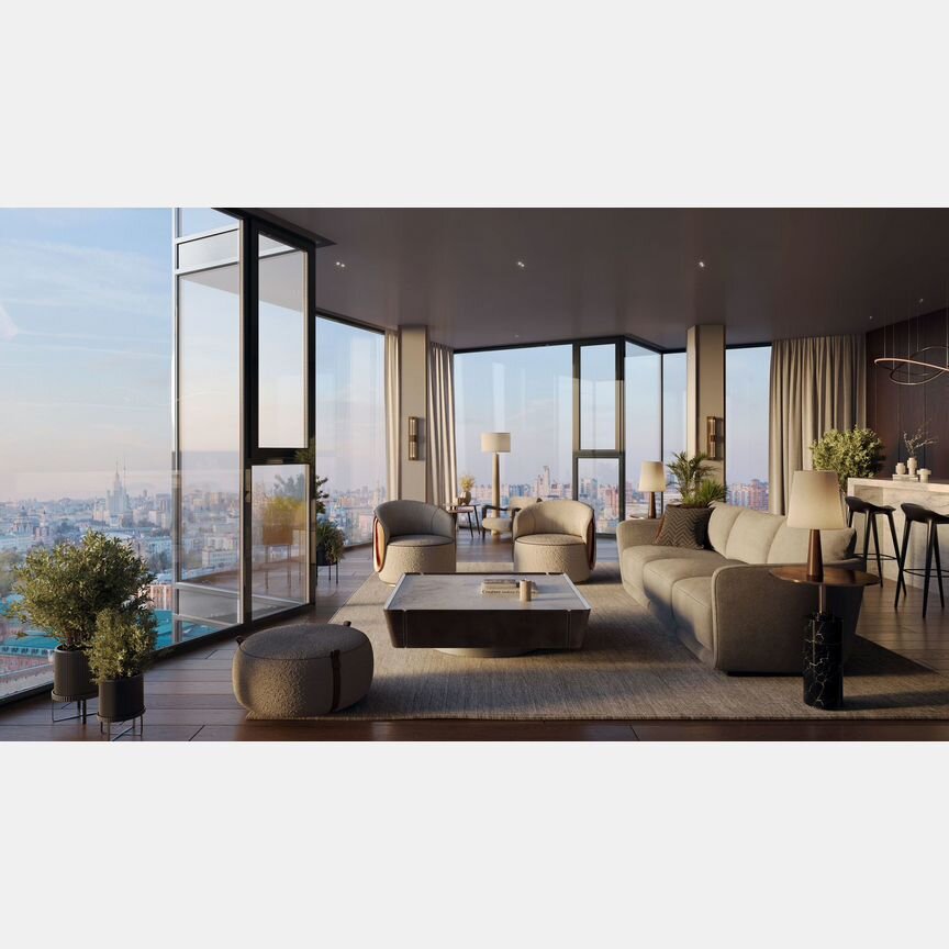 2-к. квартира, 77,4 м², 10/12 эт.