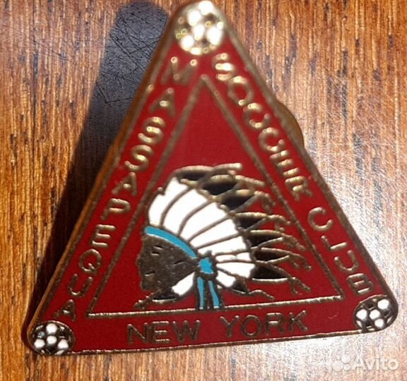 Значок индеец нью-йорк США