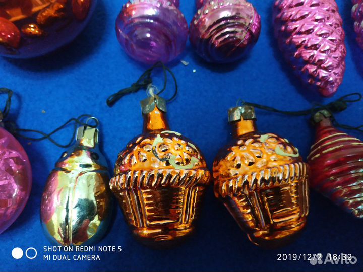 Ёлочные игрушки СССР большой набор