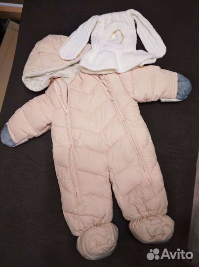 Комбинезон еврозима 68 плюс шлем зайчик в подарок