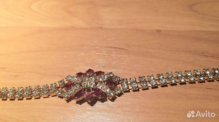 Винтажный браслет чешская бижутерия