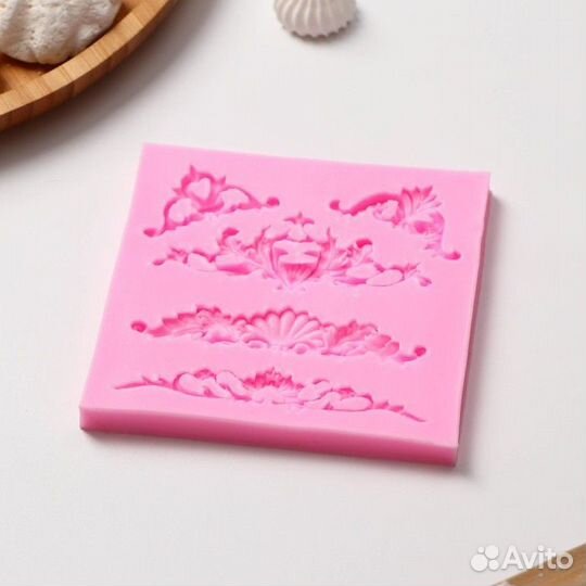 Молд Доляна «Вензеля, лепнина», 10,510,50,7 см, цв