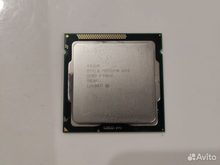 Процессор: Intel Pentium Core 2 Duo G840 2,8 GHZ
