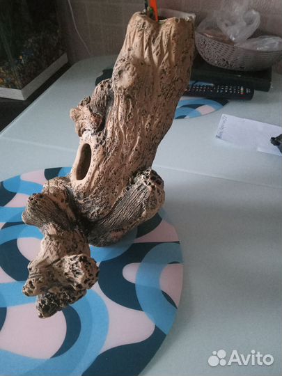 Коряга в аквариум