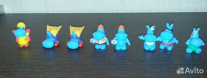 Киндеры. Игрушки бегемотики из киндер-сюрпризов