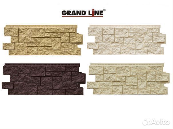 Фасадные панели Grand Line Дикий камень