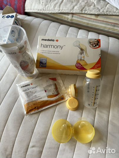 Молокоотсос, бутылка, пакеты medela