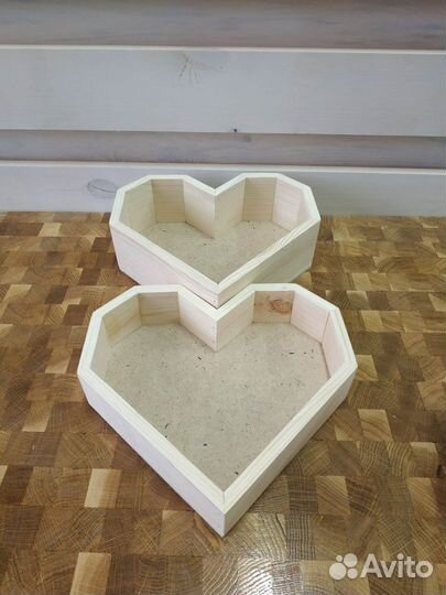Сердце ящик деревянный