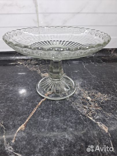 Ваза на ножке старинная, Мальцов