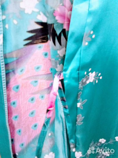 Халат женский шелковый