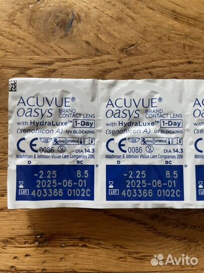 Контактные линзы acuvue oasys