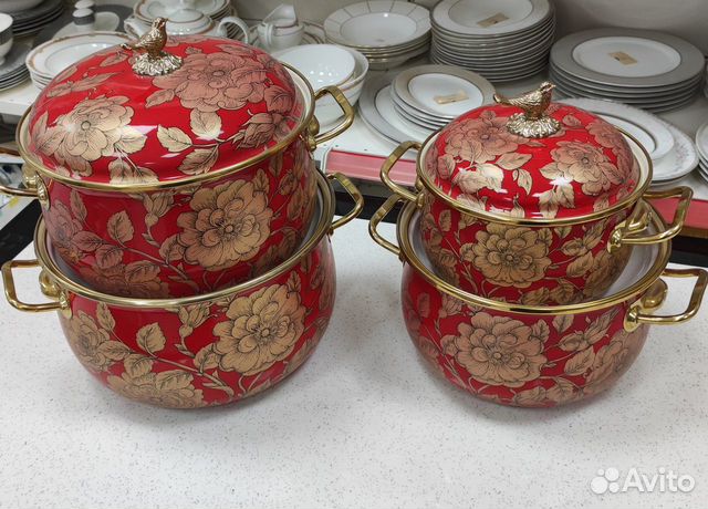 Кастрюля эмалированная