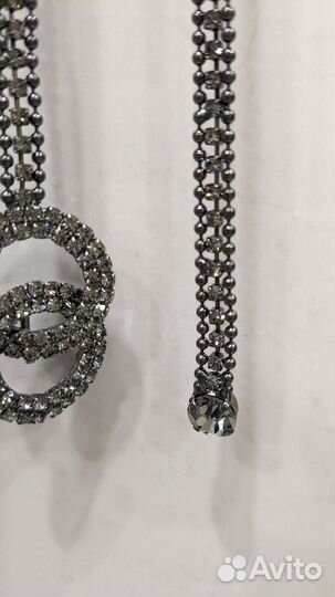 Пояс цепочка с кристаллами стразами