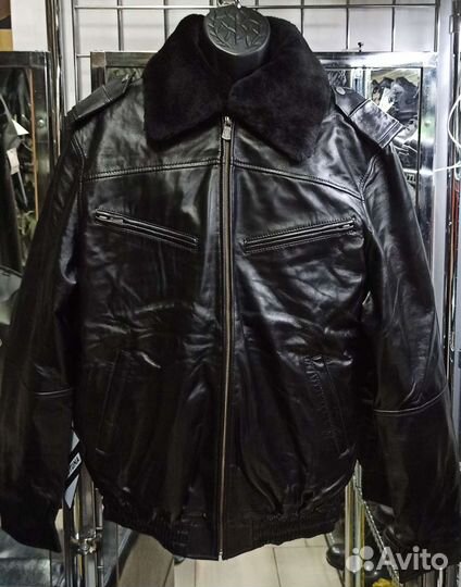 Куртка мвд кожаная укороченная