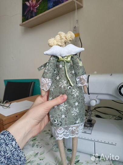 Интерьерная кукла Тильда Ангел ручной работы