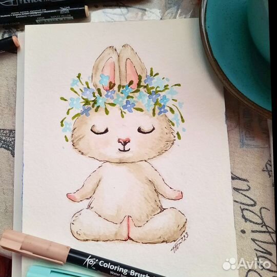 Рисунок акварель