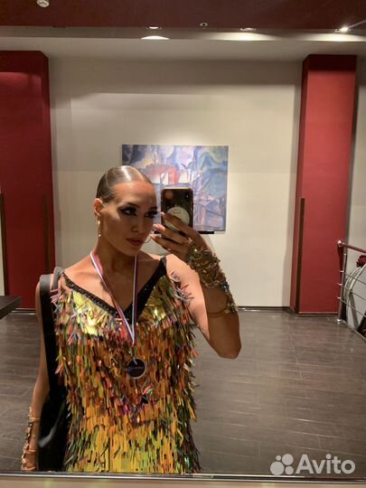 Платье для бальных танцев латина 44-46