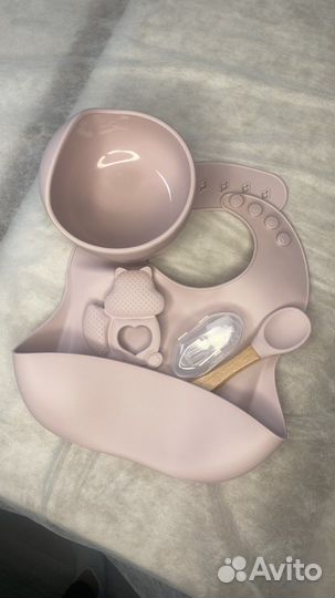 Набор детской силиконовой посуды (4 предмета)