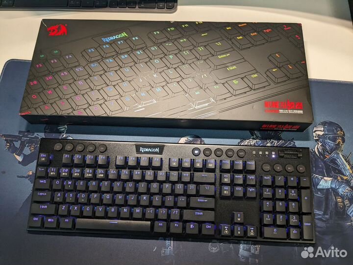 Беспроводная клавиатура Redragon K618 Horus