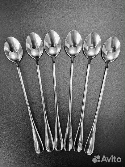 Ложки чайные длинные 19 см (6 шт.)