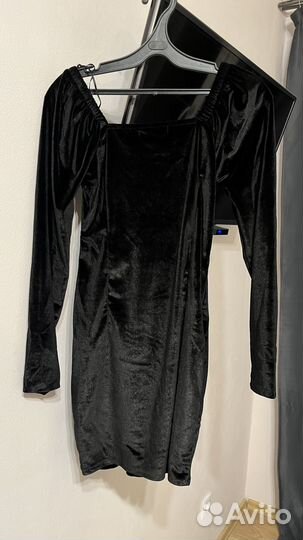 Шелковое платье черное