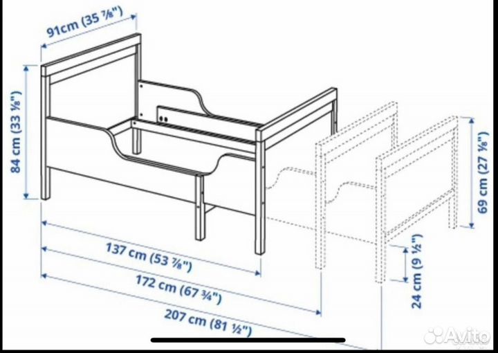 Детская кровать IKEA
