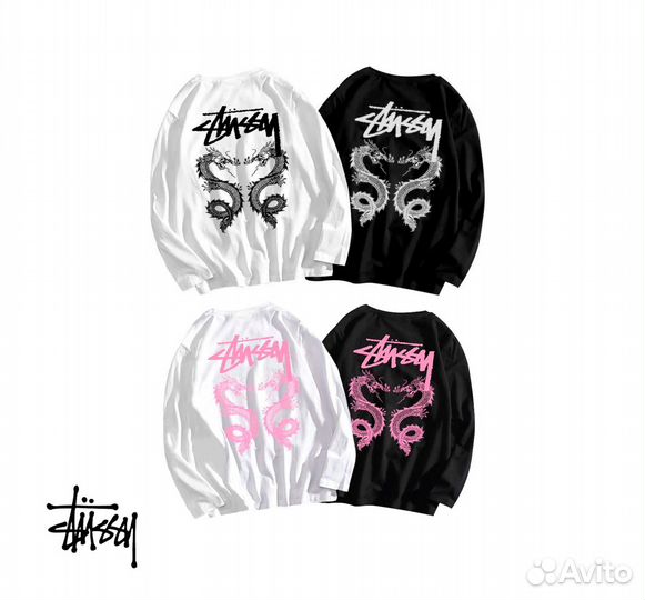 Лонгсливы Stussy