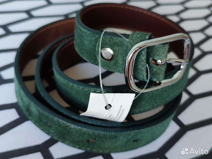 Ремень женский натуральная кожа замша Новый