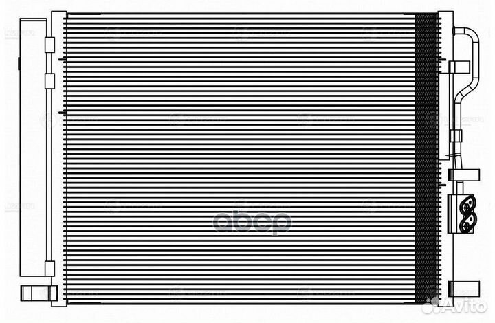 Радиатор кондиционера lrac08D7 luzar