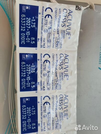 Линзы контактные acuvue oasys