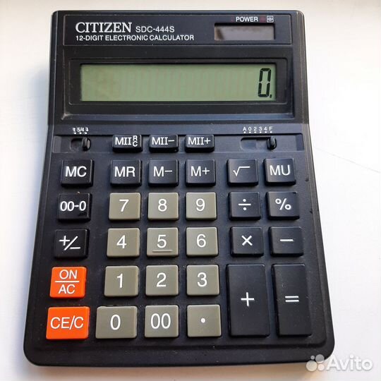 Калькулятор citizen SDC-444S, Япония