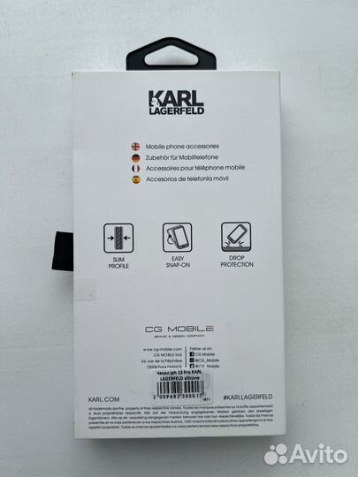Чехол на iPhone 13 pro karl lagerfeld