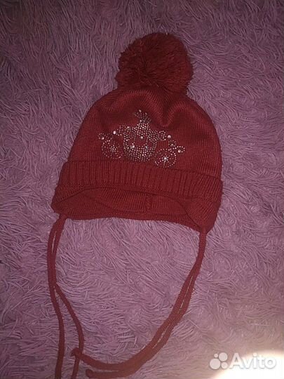 Шапка девочке на годик