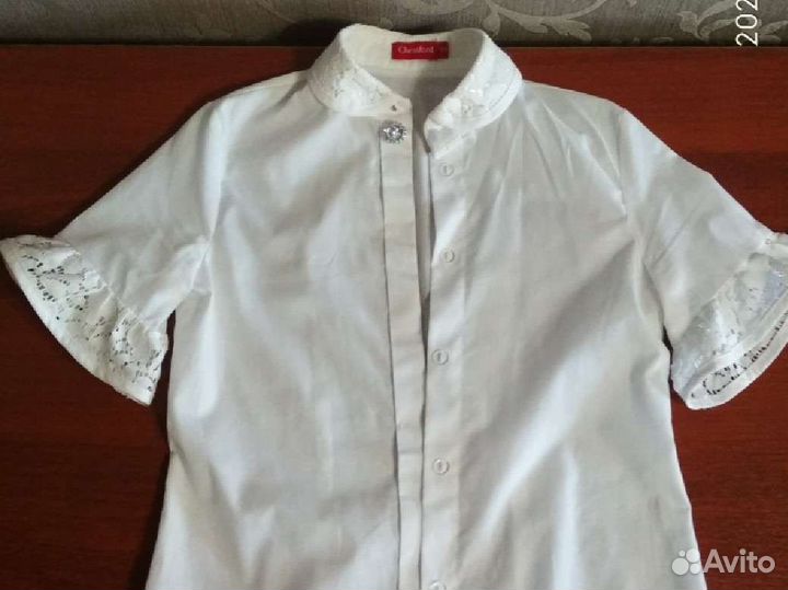 Рубашка школьная для девочки 134
