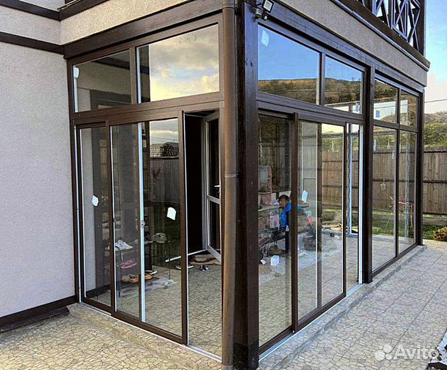 Остекление веранд, террас и беседок в рассрочку