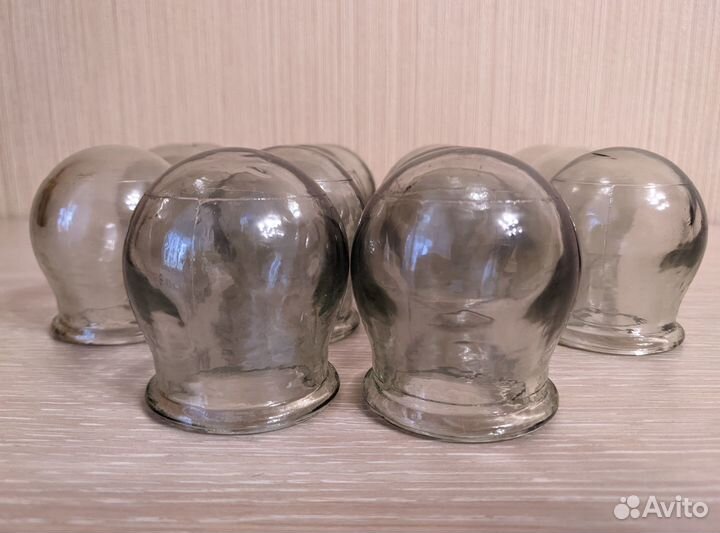 Медицинские банки стеклянные СССР 14 шт