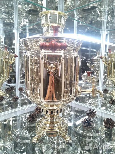 Новый тульский угольный дровяной самовар