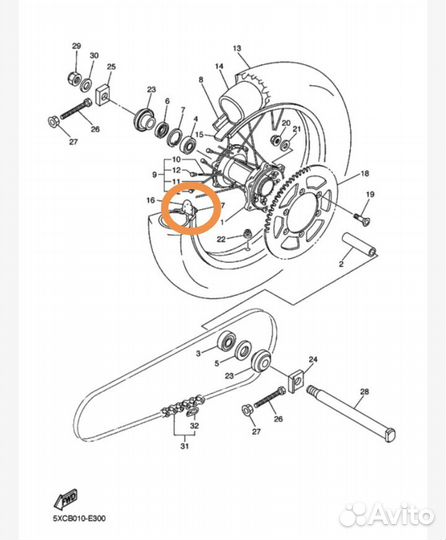Новая оригинальная подложка Yamaha WR Yz450
