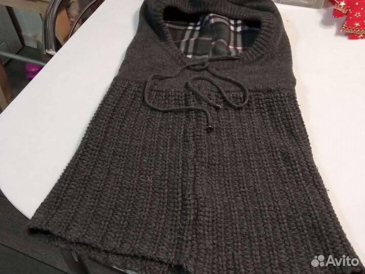 Шапка балаклава женская вязаная