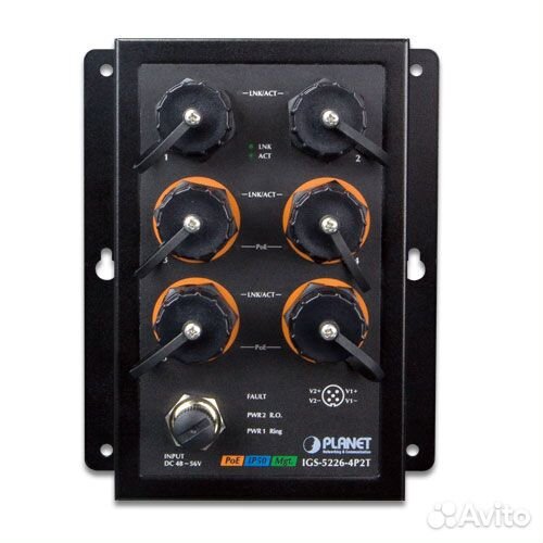Коммутатор/ planet IP50 Industrial L2+ 4-Port 10/1