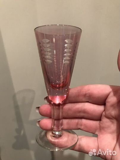 Рюмки цветное стекло времен СССР