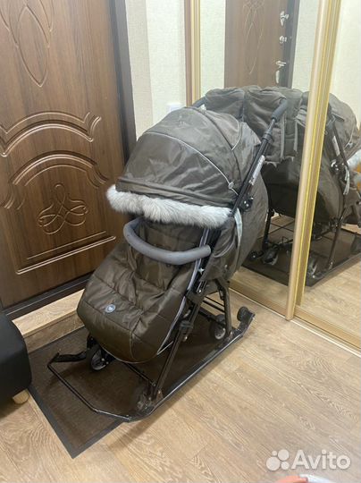 Санки коляска nika