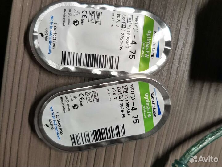 Линзы контактные optima