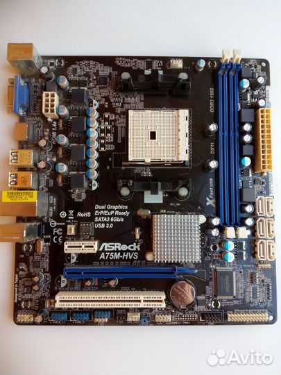 Материнская плата Socket FM1 ASRock A75M-HVS 2DDR3