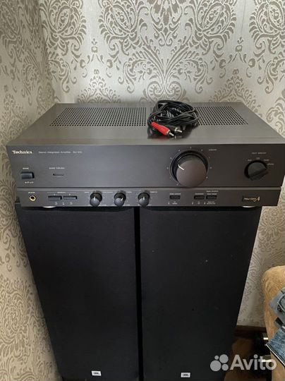 Усилитель Technics SU-610 и колонки JBL MX1000