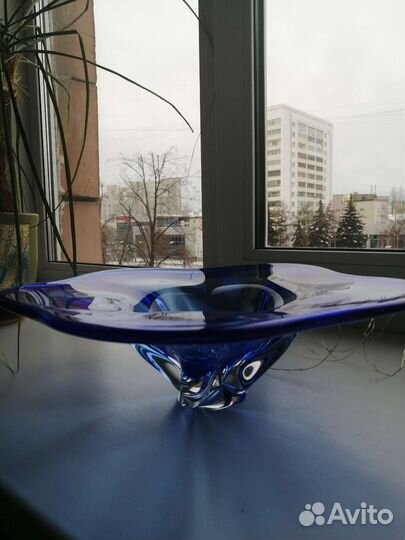 Ваза для фруктов Чехия винтаж