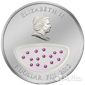 Монета Аметист Уругвай Пума Сокровища Фиджи 2012 г