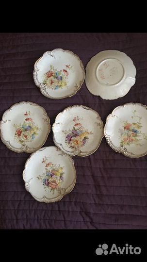 Тарелки десертные, (Германия), антикварные